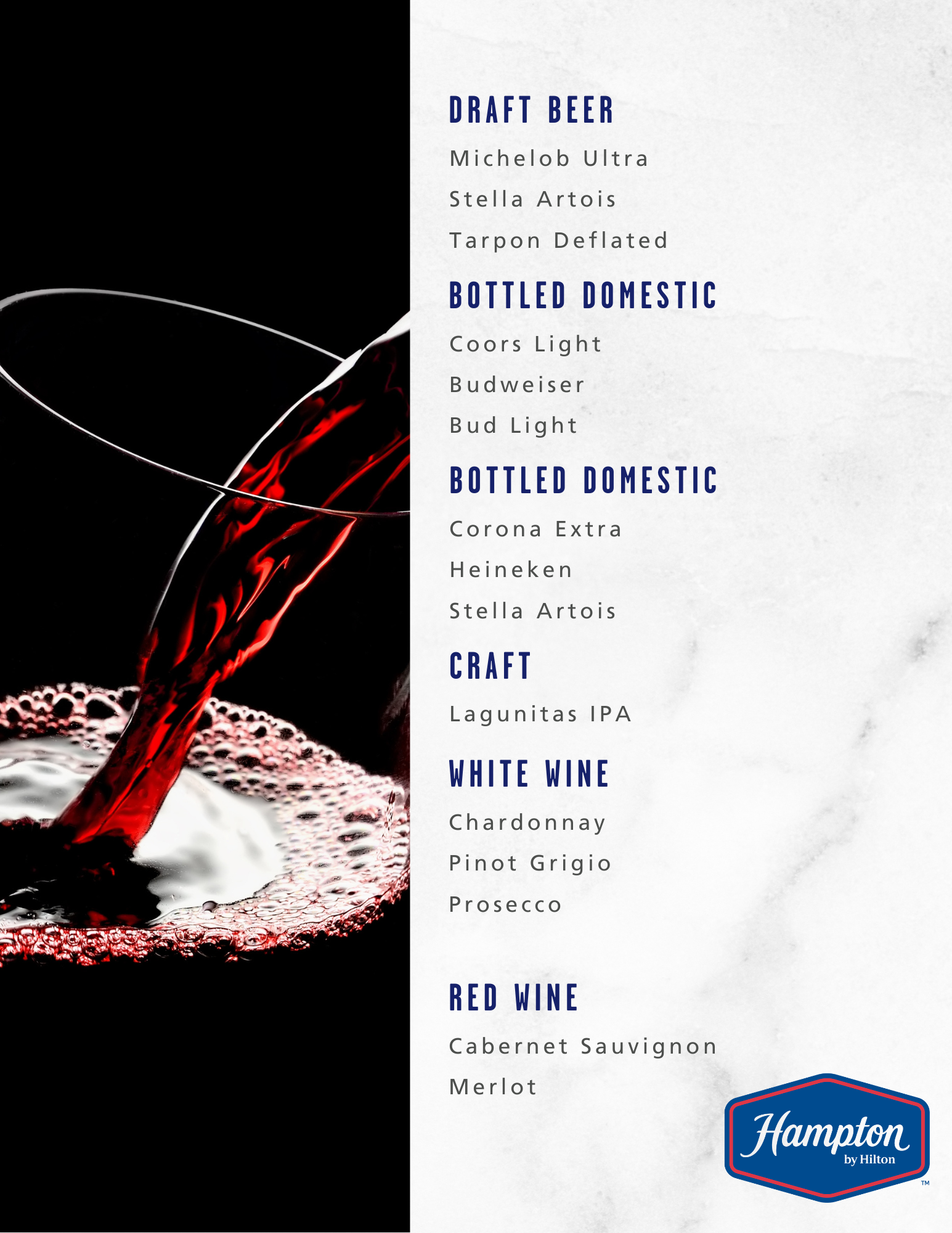 Beer, Wine & Craft Selections